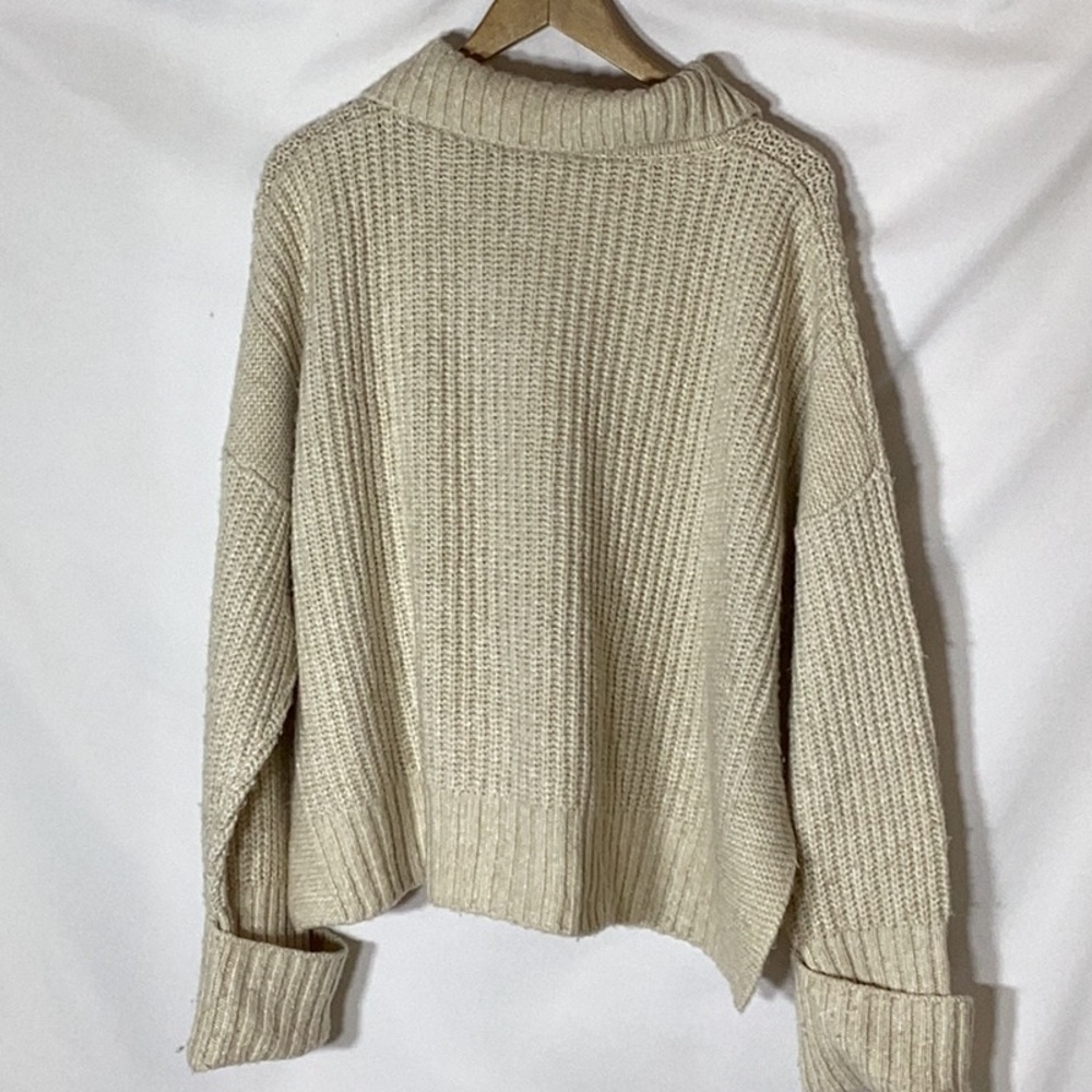 VARLEY Amelia Half Zip Knit Color Birch Size XL - Picture 11 of 13
